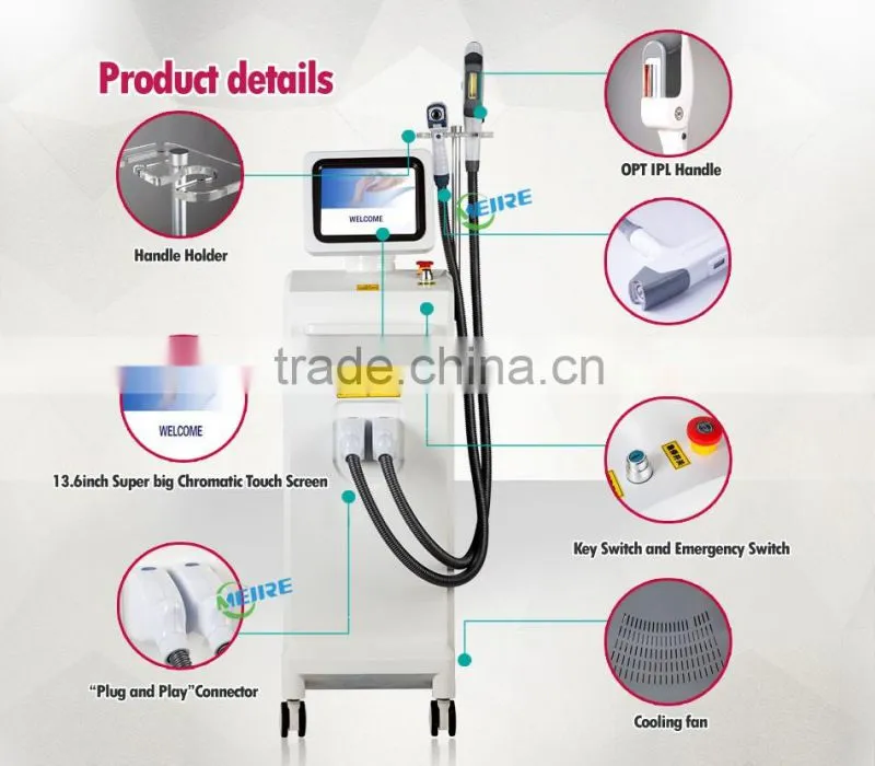 Hot selling effective OPT SHR Laser Multifunction Beauty Machine