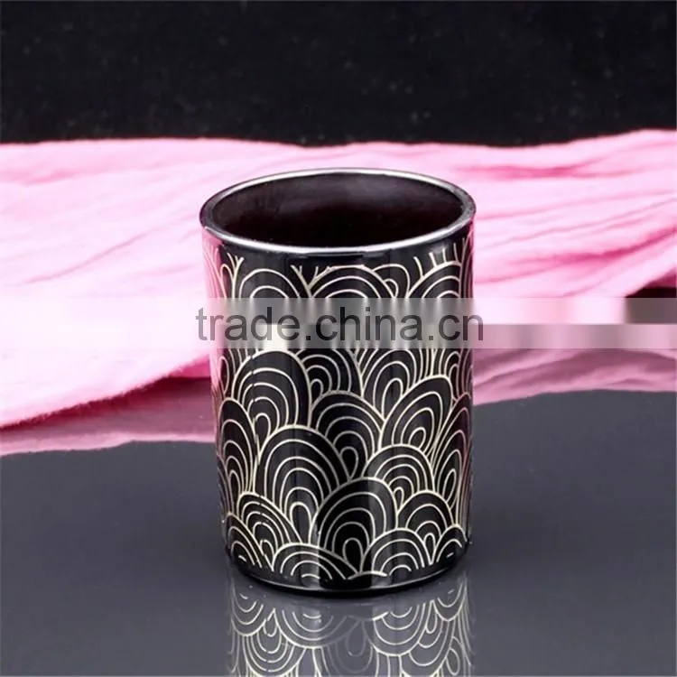 elextroplate romatic luxury rose gold scented candle holders for resturant