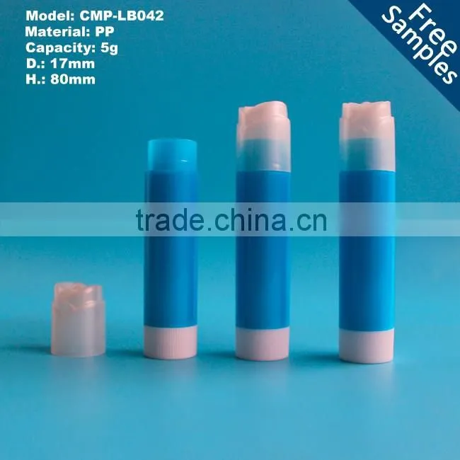 Wholesale 5g PP flower twisting cute lip balm container in customized color