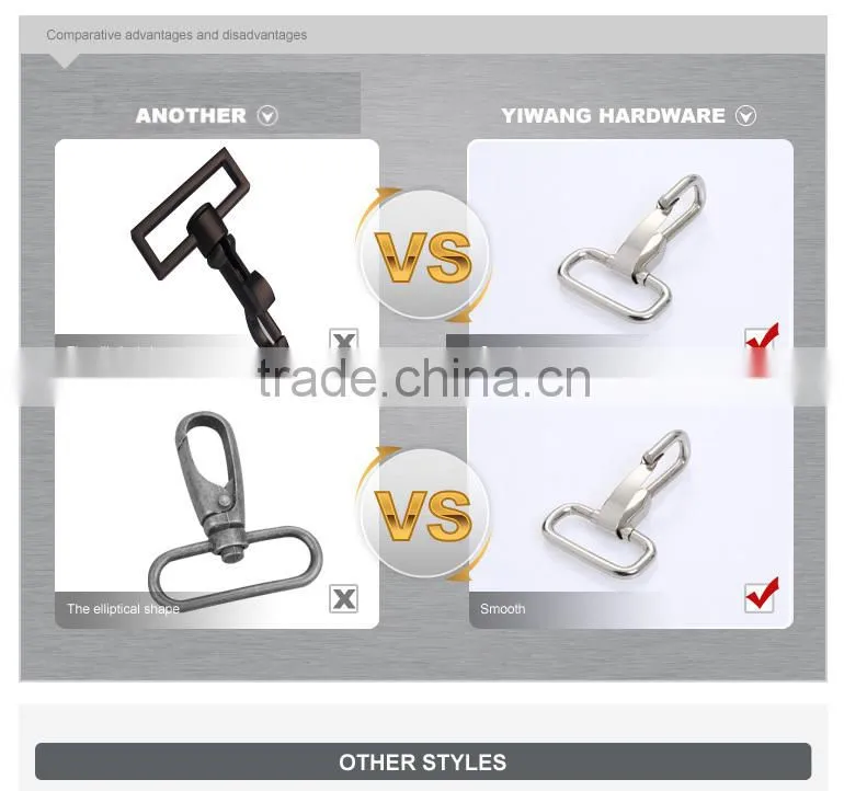 Metal snap hook/ bag buckle for handbag leather bag