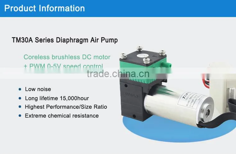 DC Brushless Diaphragm 6v 12v 24v RF Beauty device vacuum SIP and cold spray Pump
