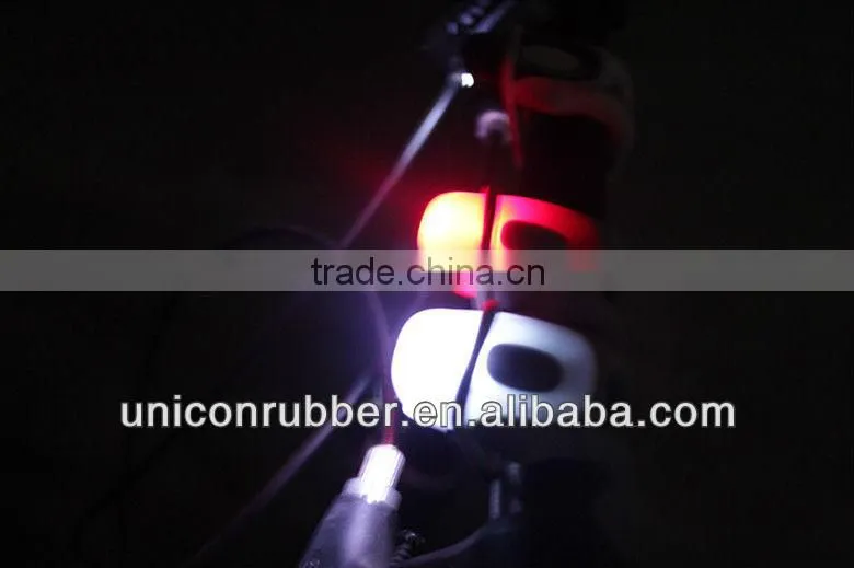 high quality waterproof LED bike head light + rear flashlight