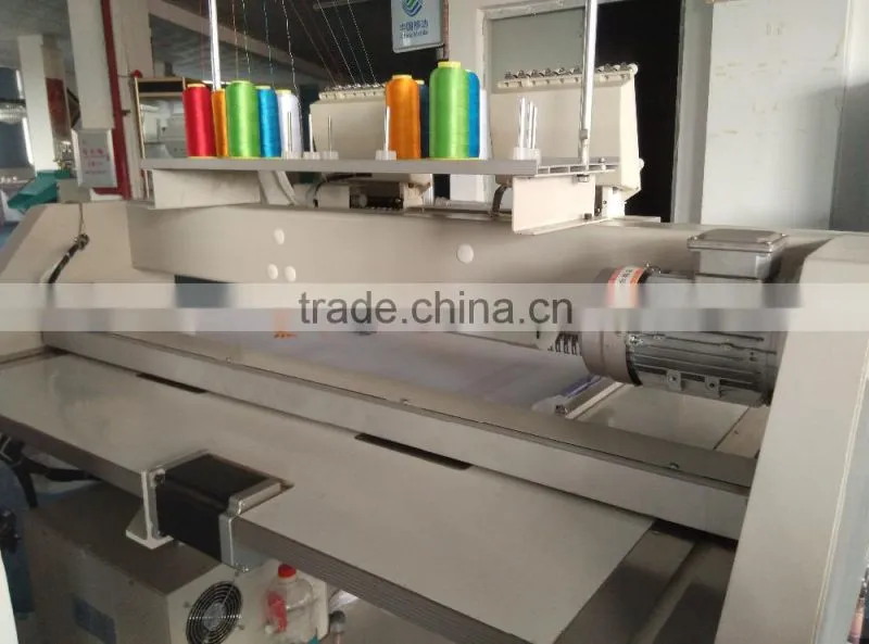 China Guangzhou CNC computer flat garment cap hat sequin towel single two 4 6 head 6 9 12 needles embroidery machine price