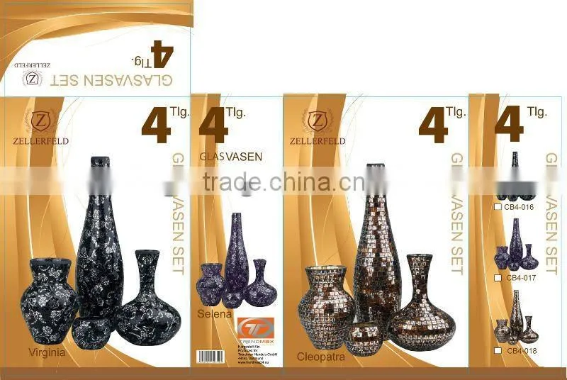 glass mosaic vase