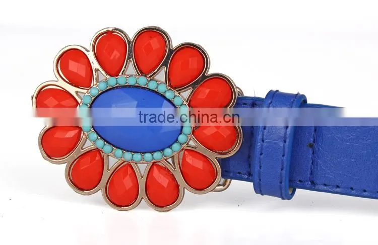 2015 Fashion Rhinestone PU Belts for Dress SWF-15070206