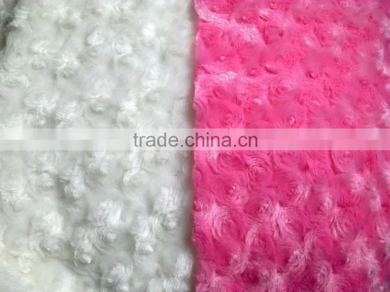 soft minky rose blanket