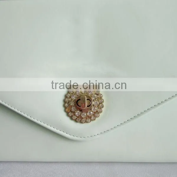 PVC plain envelope clutch bag