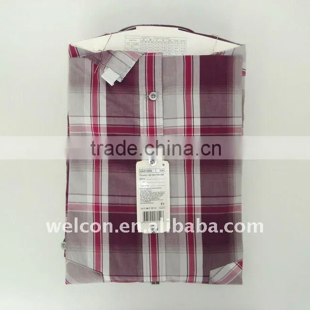 new OEM men's casual classic violet check 100% cotton business shirt