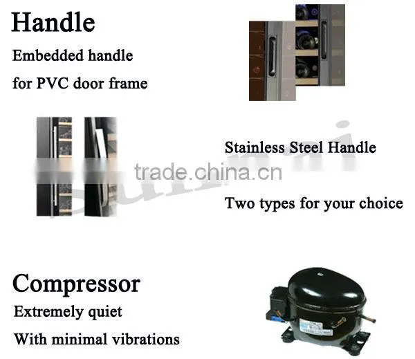 Single Zone Under Counter Commercial Compressor Wine Cabinet