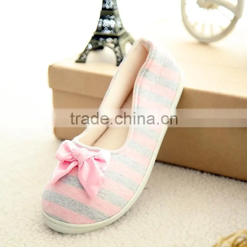 women jersey bow design shoes