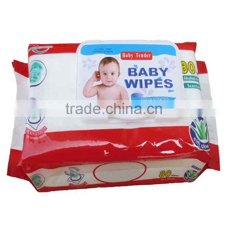 High Quality Hand and Mouth Cleaning Baby Wipe with Plastic Case