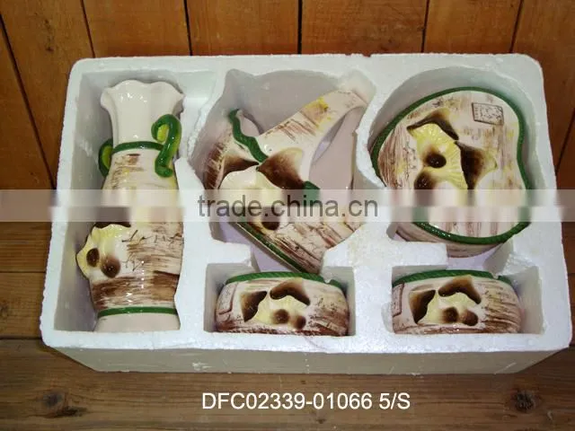 Hot selling Ceramic Arabic 5pcs gift set
