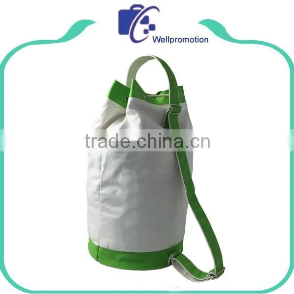 Wholesale portable cotton canvas sailor bag with shoulder strap