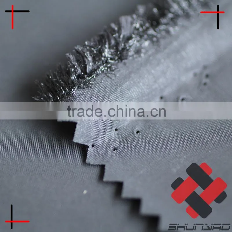 1:1 polyester shiny Memory fabric glitter imitated shape memory taffeta for man Jacket