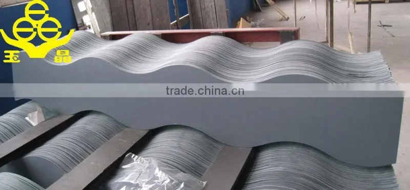 wave shaped mirror rectangular cheap China mirror factory
