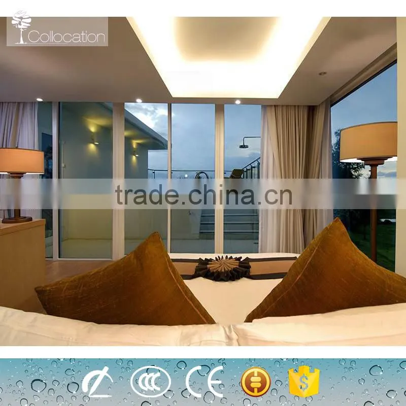 2015 latest french style PVC sliding windows for balcony