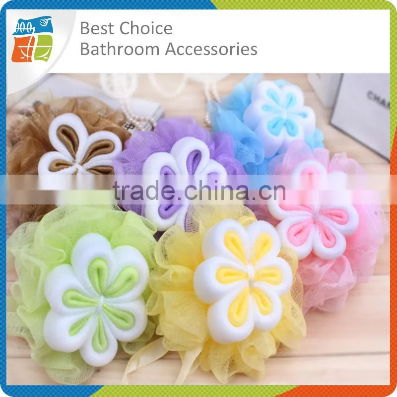 Colorful Mesh Bath Sponge And Bath Ball