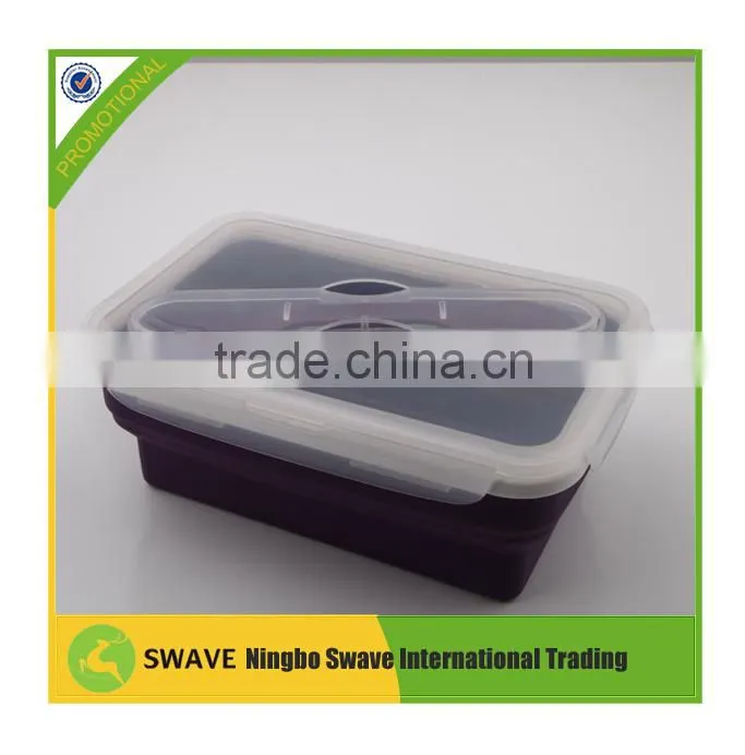 2014 new design silicone lunch box