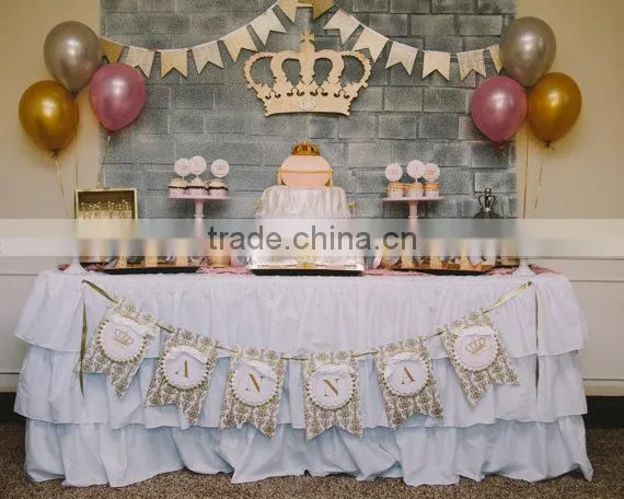 Cheap Price Polyester Table Skirt For Wedding