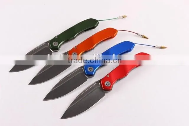 OEM folding knife with D2 blade and Titanium alloy handle