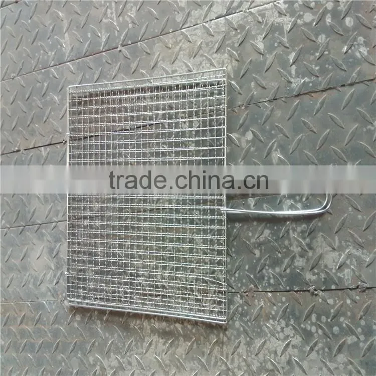 BBQ Fish net/ stainless steel fish net /fish barbecue grill netting