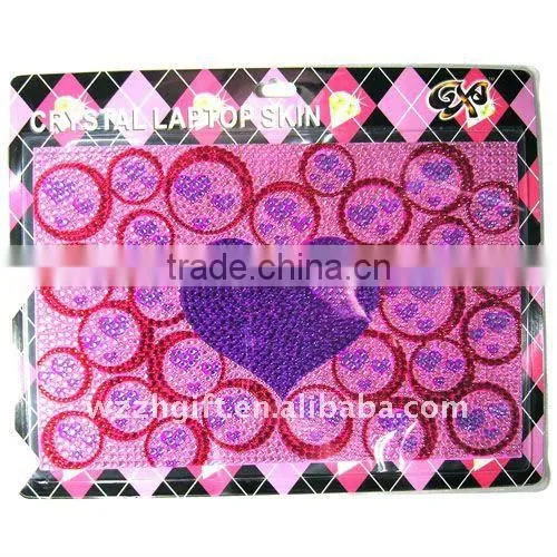 bright-coloured crystal laptop sticker