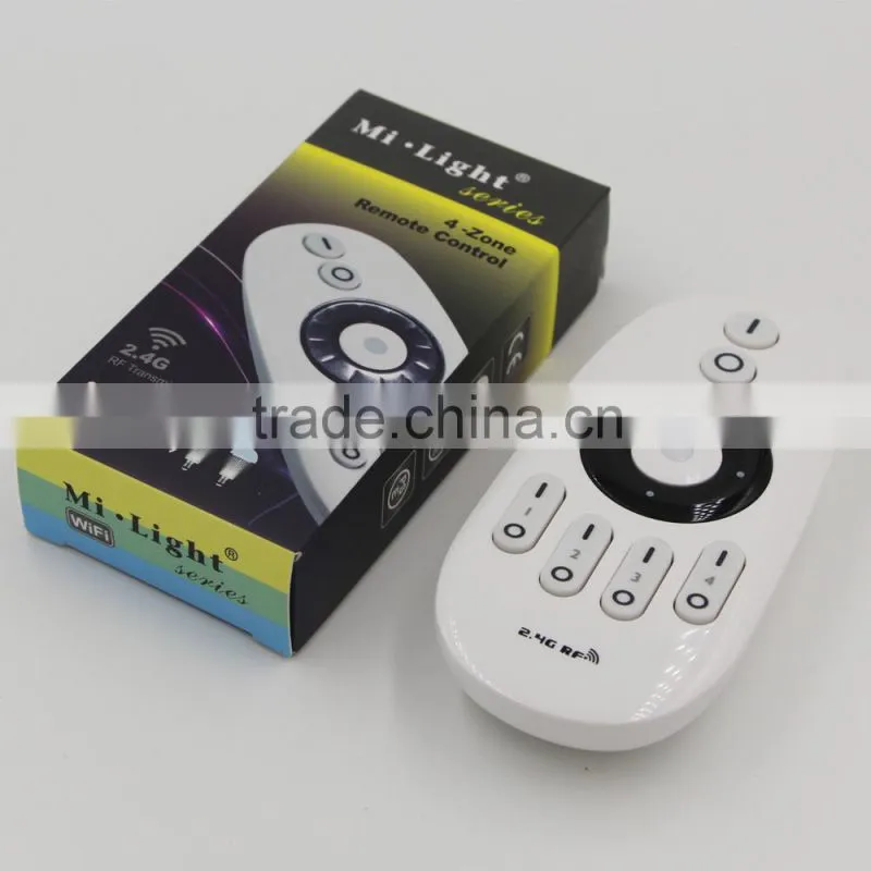 Dimmable Mi Light 2.4G 4-Zone Wireless RF Remote Controller for led bulb led strip light