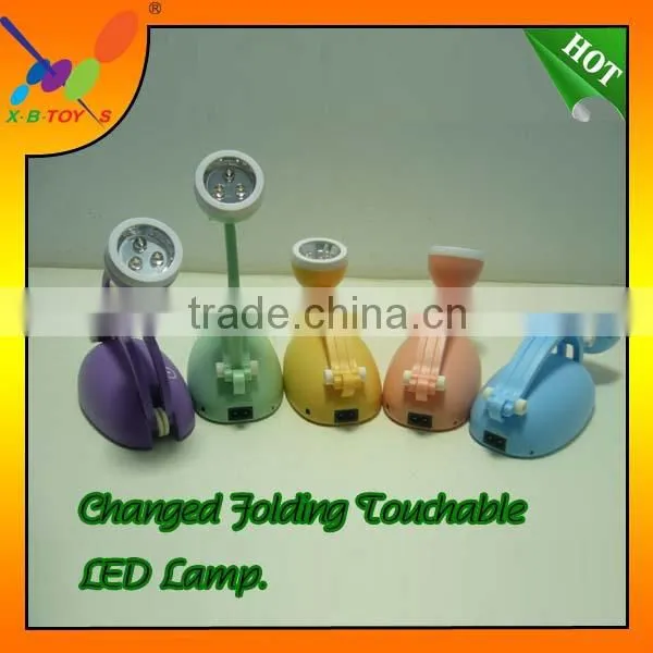 Smart Folding Lamp,Popular gift lamp,3-LED Changed & Folding Touchable Table LED Lamp.
