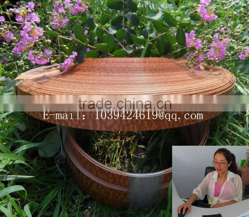 3.5mm thicknesssolid color and wood grain color PVC edge banding