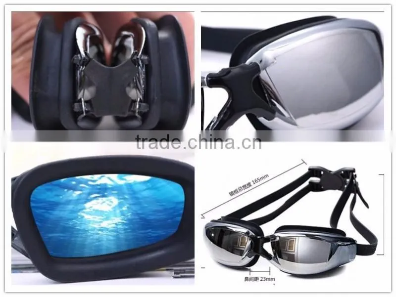 Coool design electroplated waterproof swimming goggles anti fog swimming glasses for adults