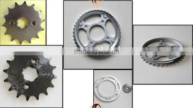 ZHEJIANG CHINA 1045 STEEL motor parts drive fine blanking bajaj indian trecycle parts max web yes ybr chain and sprocket per set