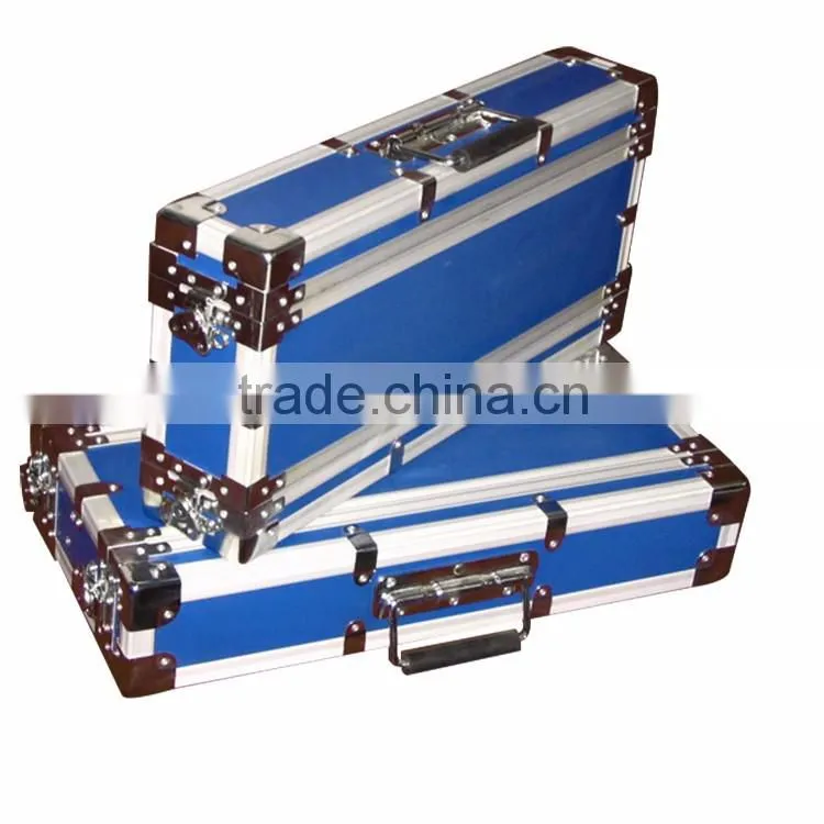 China Factory Rolling Aluminium blue dj table flight case