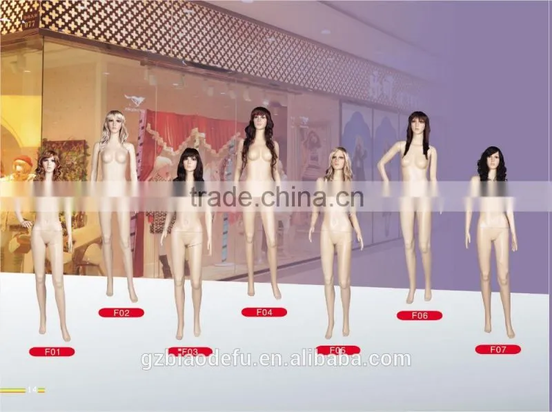 Fashion window display fabric dress female mannequin for sale
