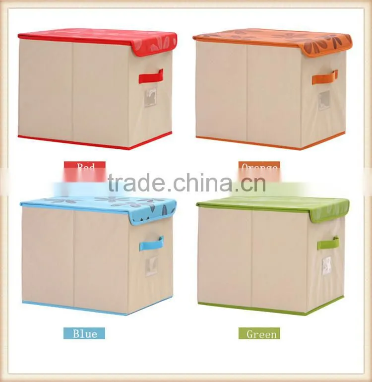 Wholesale in stock 4 color nonwoven storage box
