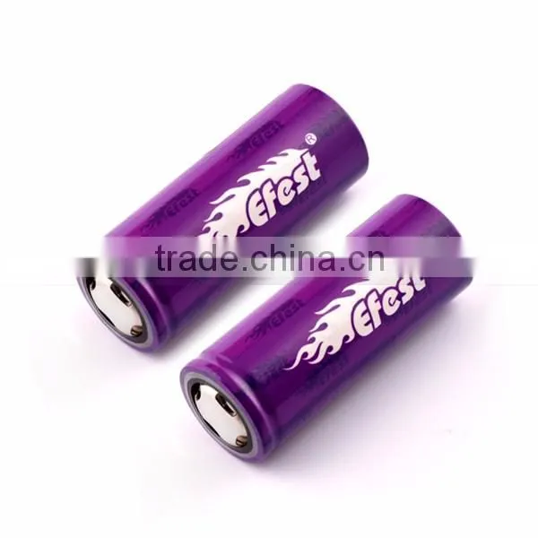 Mod battery Efest imr 26650 4200mAh 3.7V rechargeable battery with high quality