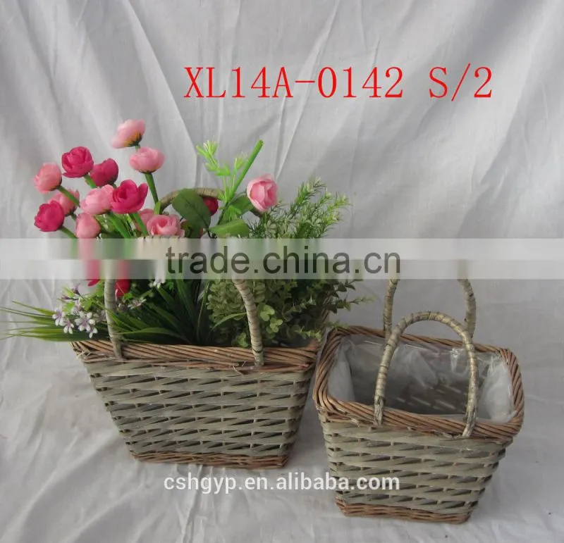 new style of willow garden basket