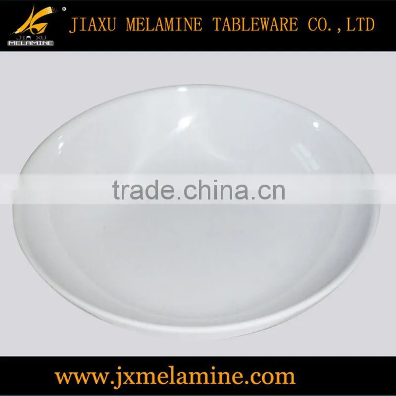 4"melamine ware white round relish dish