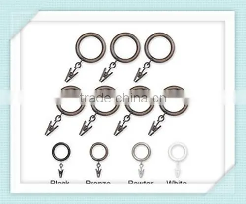 Spring Tension Decorative Curtain Rod Rings