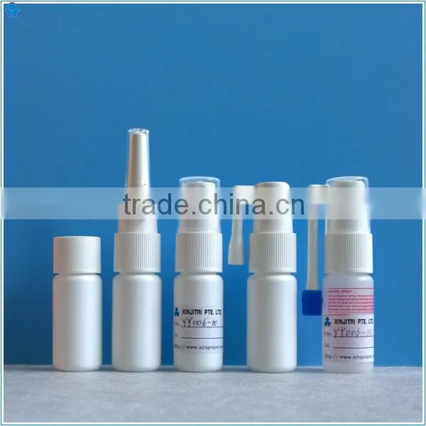 10ml HDPE White Oral Spray Bottle with Rotatable Rod