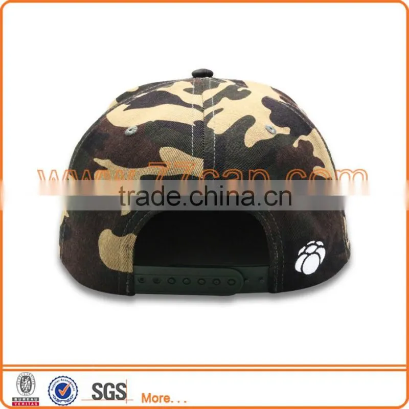 Adults Age Group and Embroidered Pattern Hatter Snapback Camo Caps