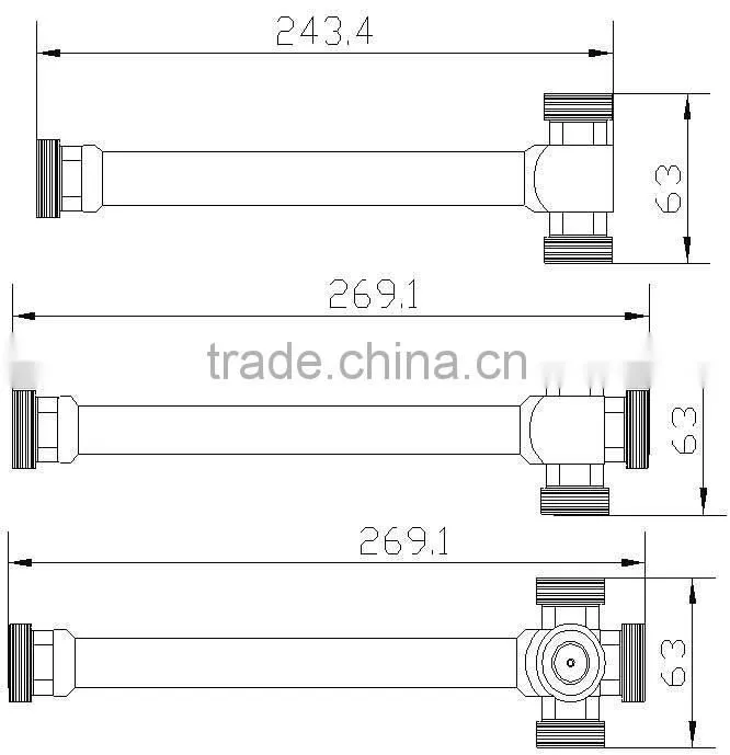 Power Splitter/Divider (800-2500/800-2700/698-2700MHz, 500W, 7/16 DIN-F, 2/3/4 ways)
