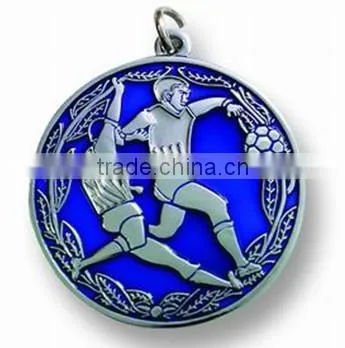 zinc alloy sports medal with ribbon and customer logo