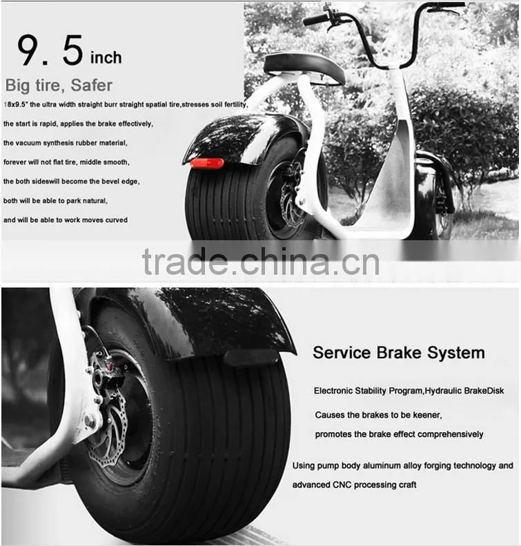 Newest big power motorcycle 2 wheel electric motor scooter with 18*9.5inches tire