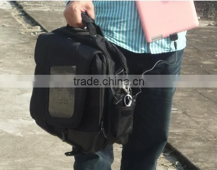 Men's outdoor used laptop bags solar powered bag(LAP16-006)