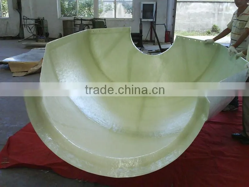 Fiberglass feed silo for poultry shed