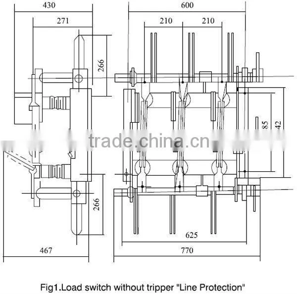 Kumanical 12KV Indoor High Voltage Load Break Switch FN7-12 Series