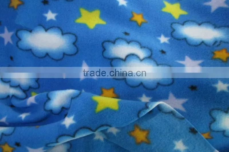 Cartoon Printing Microfiber Polar Fleece with antipilling Fabric Baby Blanket