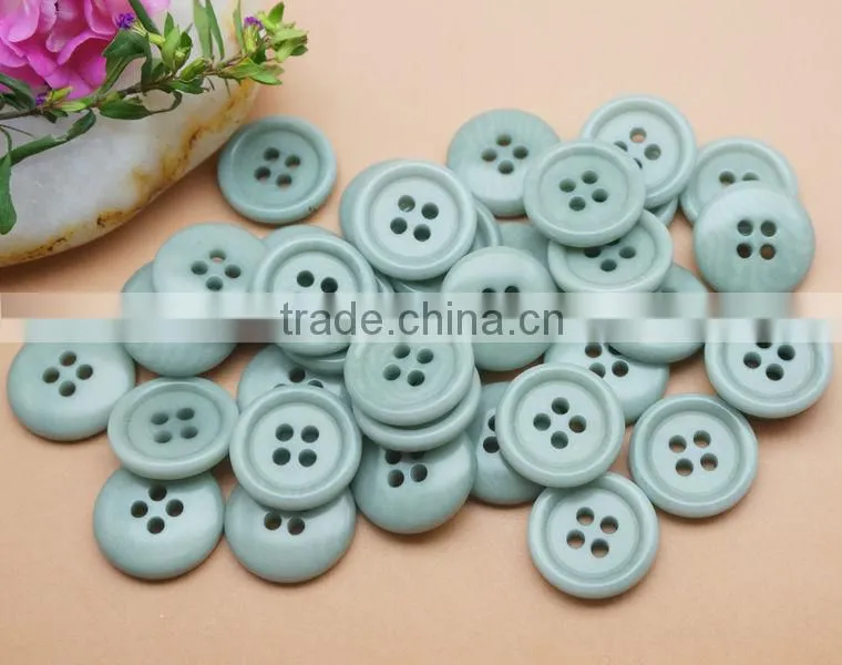 Top Class 4 Holes Blue Natural Corozo Nut Shirt Buttons