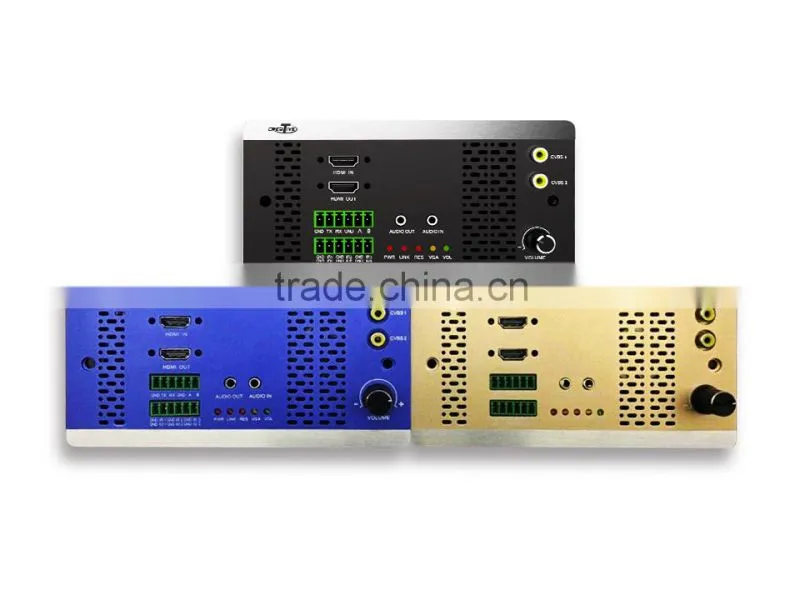 With 1080p+IR2+RS232 Network based matrix switcher