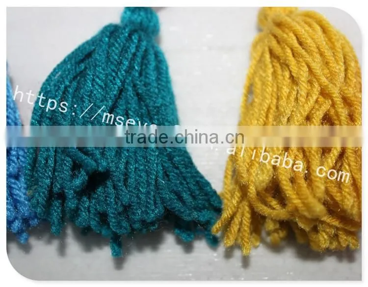 Good price customized size colors cotton fringe curtain wholesale